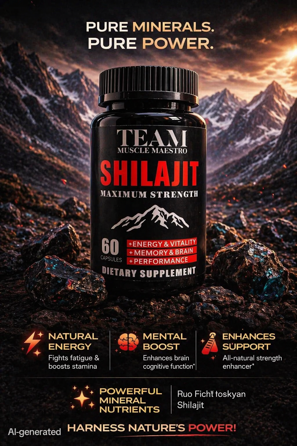 Shilajit 500mg (60 servings)