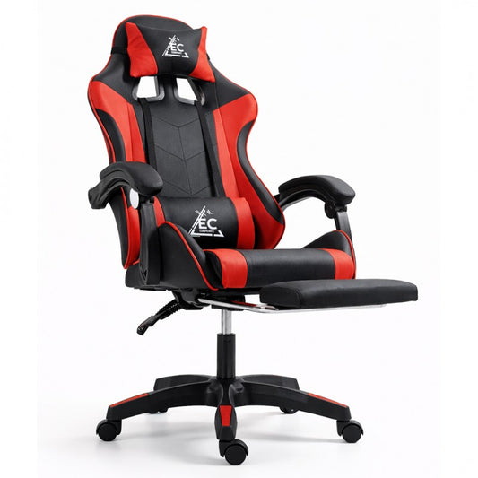 Игровое кресло EC Gaming, 51 x 53 x 125 - 133 см, черно-красное