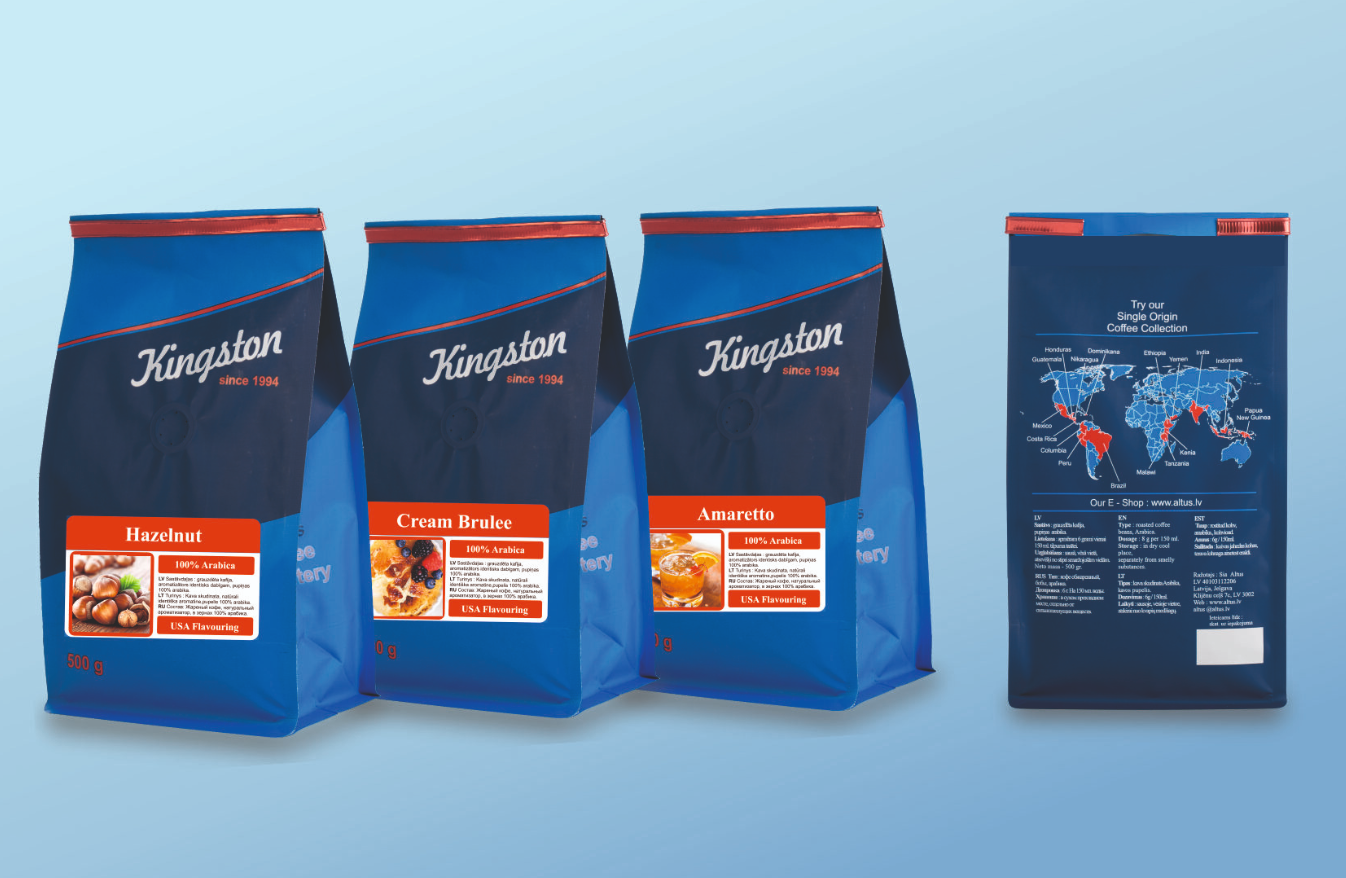 Flavored coffee beans