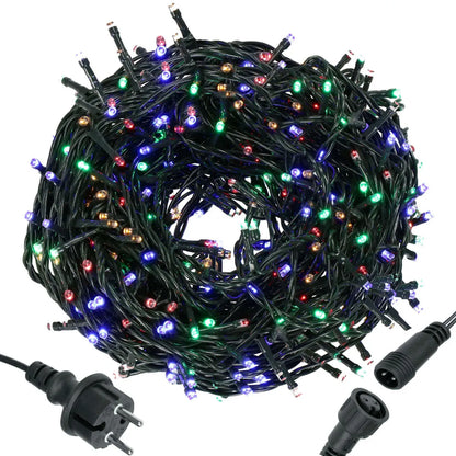 Ziemassvētku LED virtene Springos CL0539 (500 LED), 41,5 m, daudzkrāsu (Multicolor) ar auksti baltu FLASH zibšņu efektu, CL0539