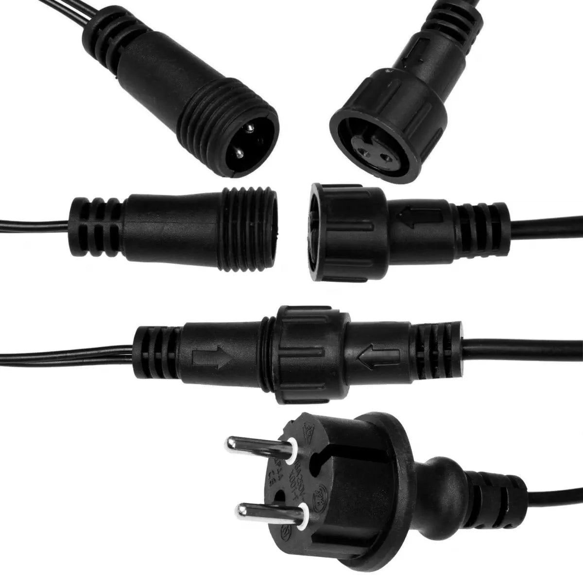 Ziemassvētku LED virtene Springos CL0539 (500 LED), 41,5 m, daudzkrāsu (Multicolor) ar auksti baltu FLASH zibšņu efektu, CL0539