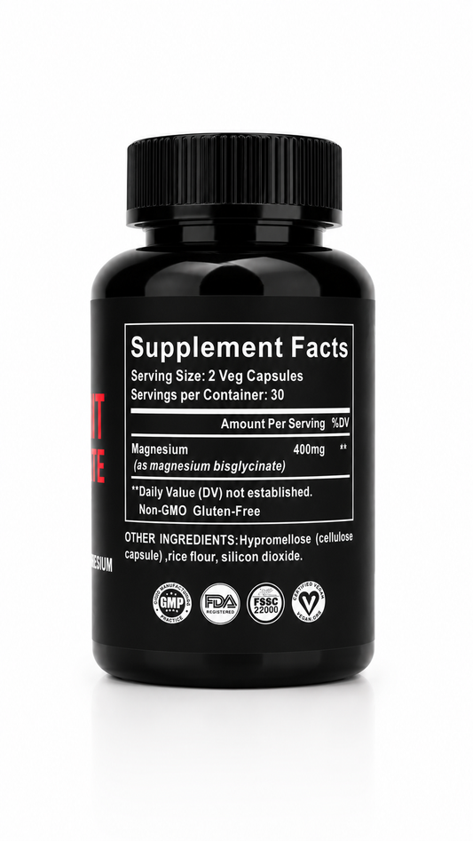 Magnesium Bysglicinate 400mg (30servings)