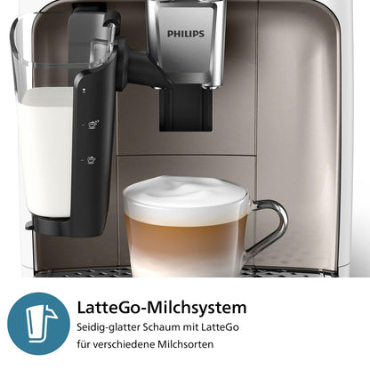 Philips Series 2300 LatteGo EP2333/40 kafijas automāts (balta krās.)