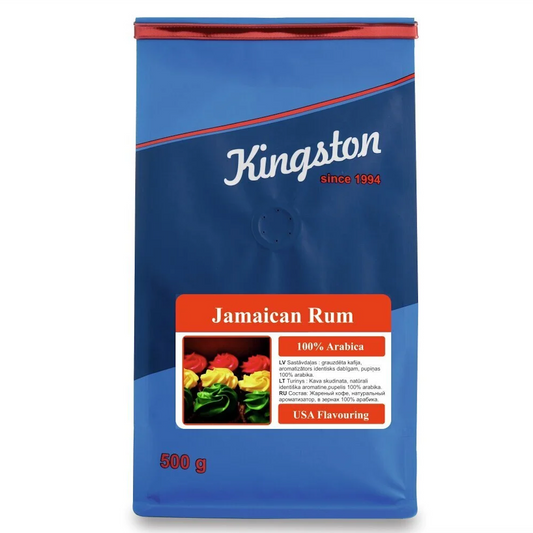 Aromatizētas kafijas pupiņas "Jamaican Rum", 500 g.