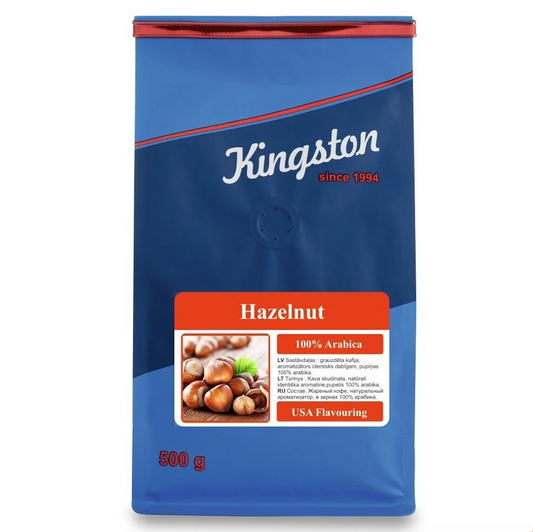Aromatizētas kafijas pupiņas "Hazelnut", 500 g.
