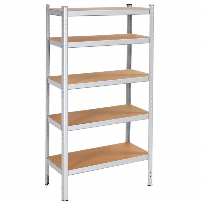 Heavy-Duty Galvanized Metal Storage Shelving Unit Springos HA5161, 180 × 90 × 40 cm (5 Shelves, up to 875 kg)