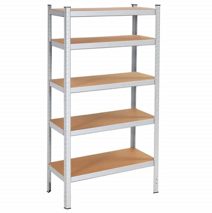 Heavy-Duty Galvanized Metal Storage Shelving Unit Springos HA5161, 180 × 90 × 40 cm (5 Shelves, up to 875 kg)