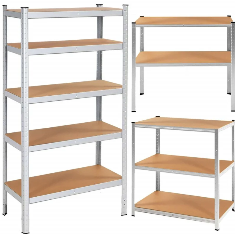 Heavy-Duty Galvanized Metal Storage Shelving Unit Springos HA5161, 180 × 90 × 40 cm (5 Shelves, up to 875 kg)