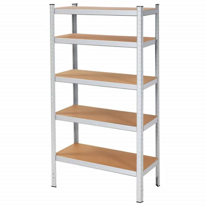 Heavy-Duty Galvanized Metal Storage Shelving Unit Springos HA5161, 180 × 90 × 40 cm (5 Shelves, up to 875 kg)
