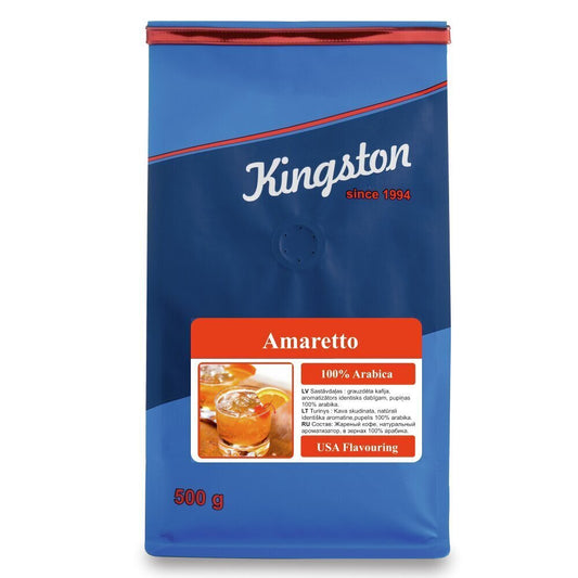 Aromatizētas kafijas pupiņas "Amaretto", 500 g.