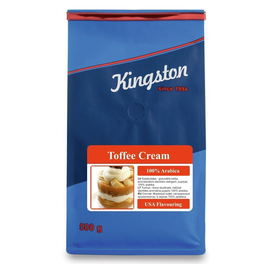 Aromatizētas kafijas pupiņas "Toffee Cream", 500 g.