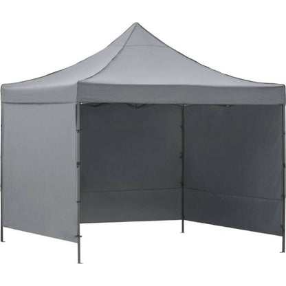 Saliekama dārza nojume / pasākumu telts Springos GP0003, 3 × 3 m, pelēka, ar sānu sienu
