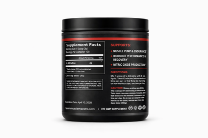 L-Citrulline Unflavored – 100 Servings