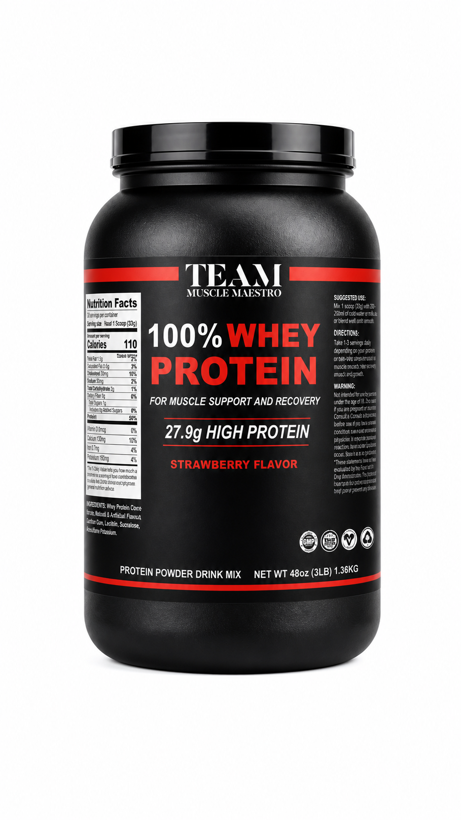 WHEY PROTEIN 100%, 1,36 кг (30 порций)