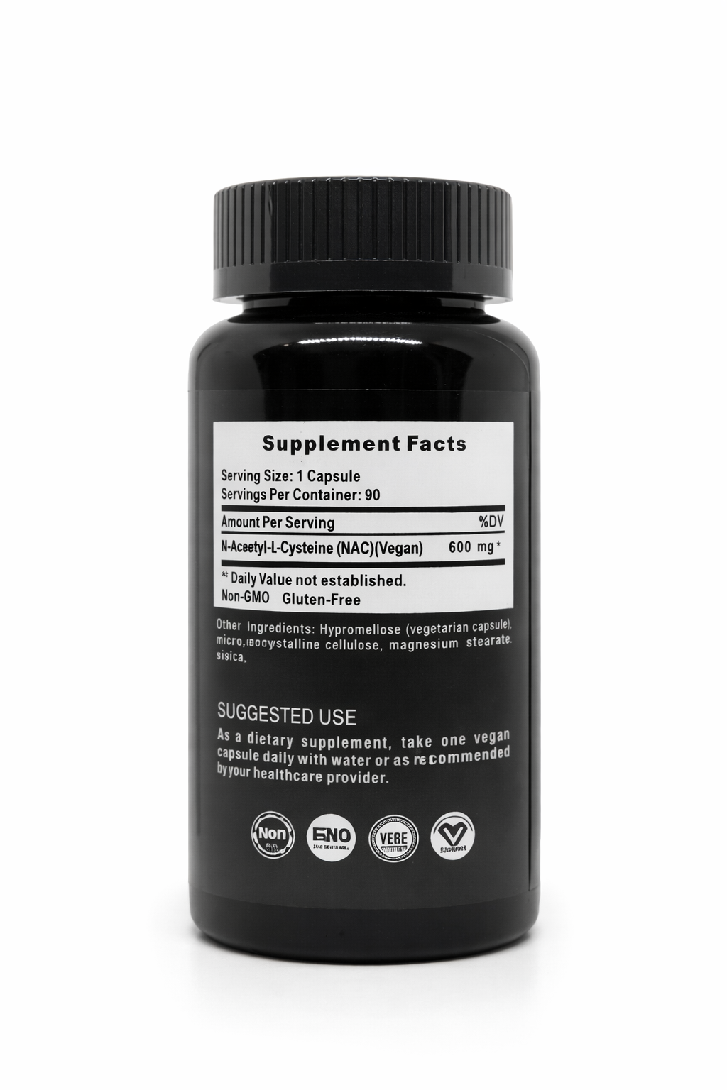 NAC 600 mg | N-Acetyl Cysteine, 90 Kapsulas