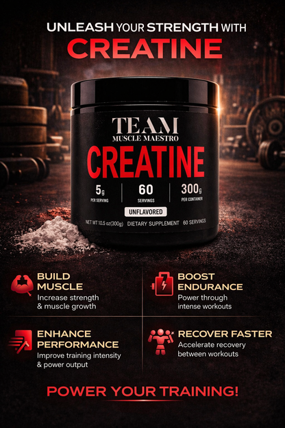Creatine Monohydrate – 300g, 60 Servings