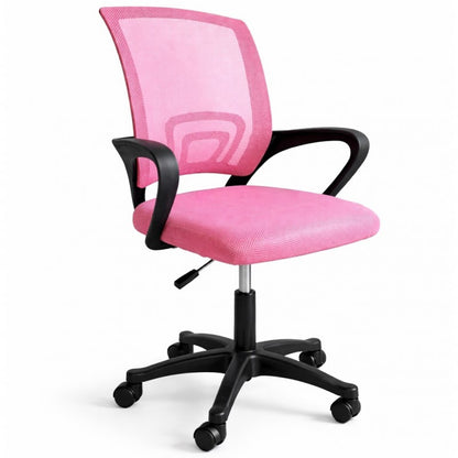 Ergonomisks biroja krēsls ar mikrosietu, KO25R, rozā 