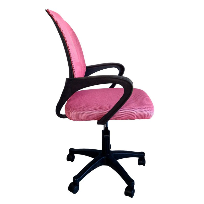 Ergonomisks biroja krēsls ar mikrosietu, KO25R, rozā 