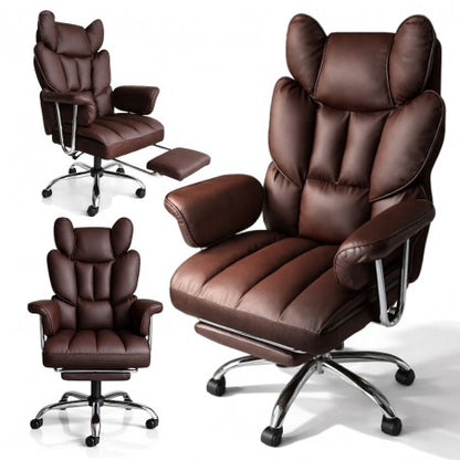 RELAX PRO office chair - brown eco-leather