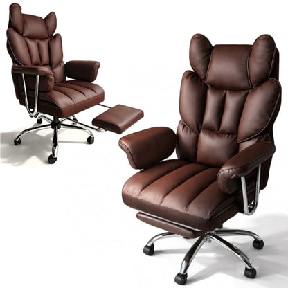 RELAX PRO office chair - brown eco-leather
