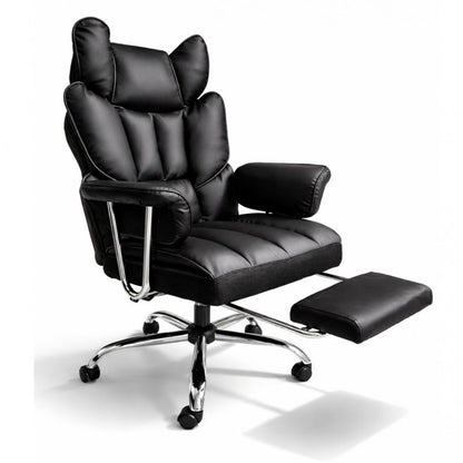 RELAX PRO biroja krēsls - melna eko āda