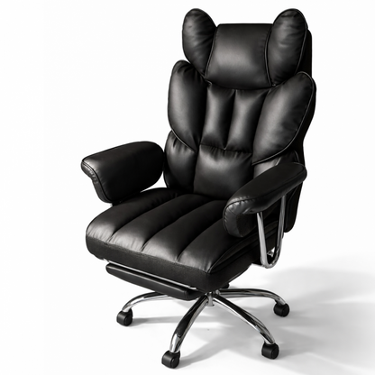 RELAX PRO biroja krēsls - melna eko āda