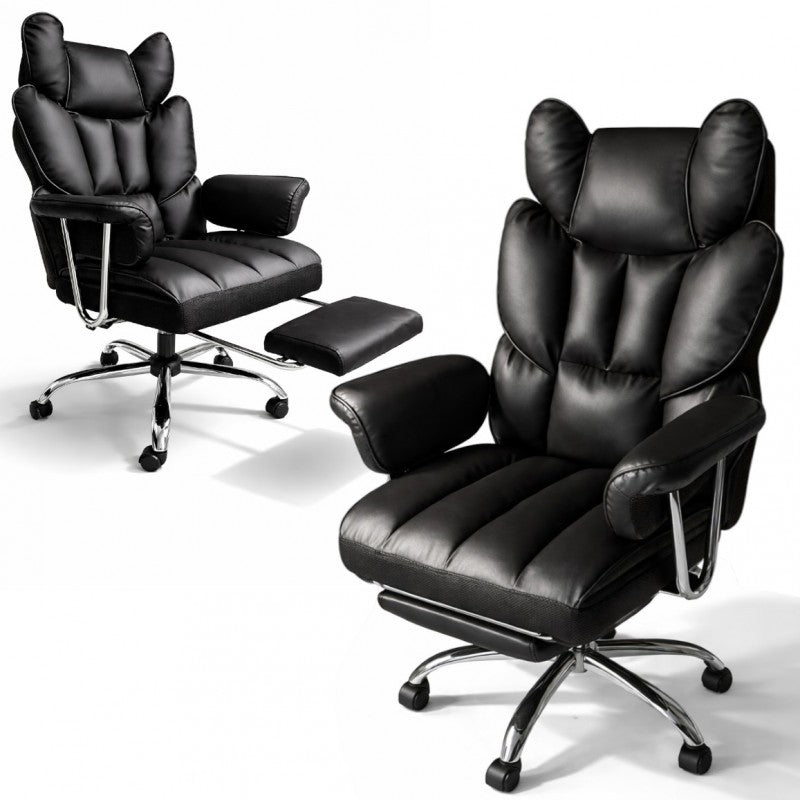 RELAX PRO biroja krēsls - melna eko āda