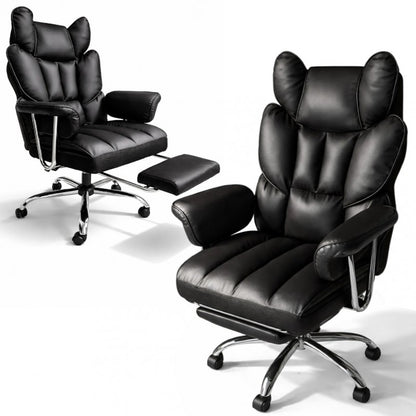 RELAX PRO biroja krēsls - melna eko āda