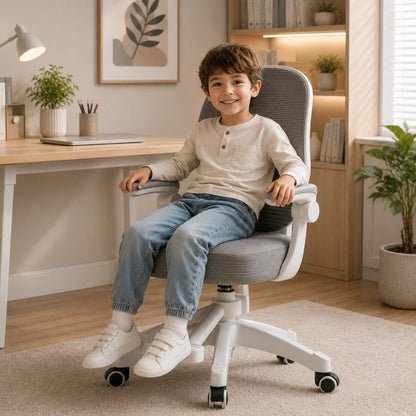 Bērnu grozāmais krēsls KIDS GREY KO53SZ