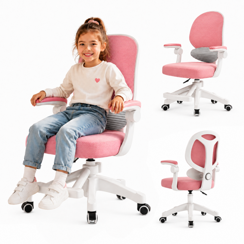 Bērnu grozāmais krēsls KIDS PINK KO53R