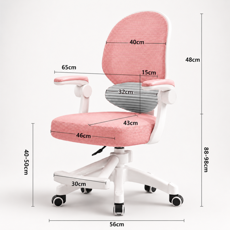 Bērnu grozāmais krēsls KIDS PINK KO53R
