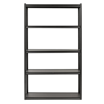 Metal Storage Shelving Unit Springos HA5284, 200 × 120 × 40 cm (5 MDF Shelves, up to 750 kg), Black, HA5284