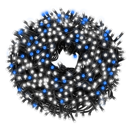 Новогодняя светодиодная гирлянда Springos CL1007 (1000 LED), 81.5 м, холодный белый с синим FLASH, 23 Вт, CL1007