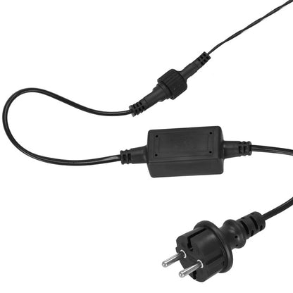 Ziemassvētku LED virtene Springos CL1007 (1000 LED), 81,5 m, auksti balta ar ziliem FLASH zibšņiem, 23W, CL1007