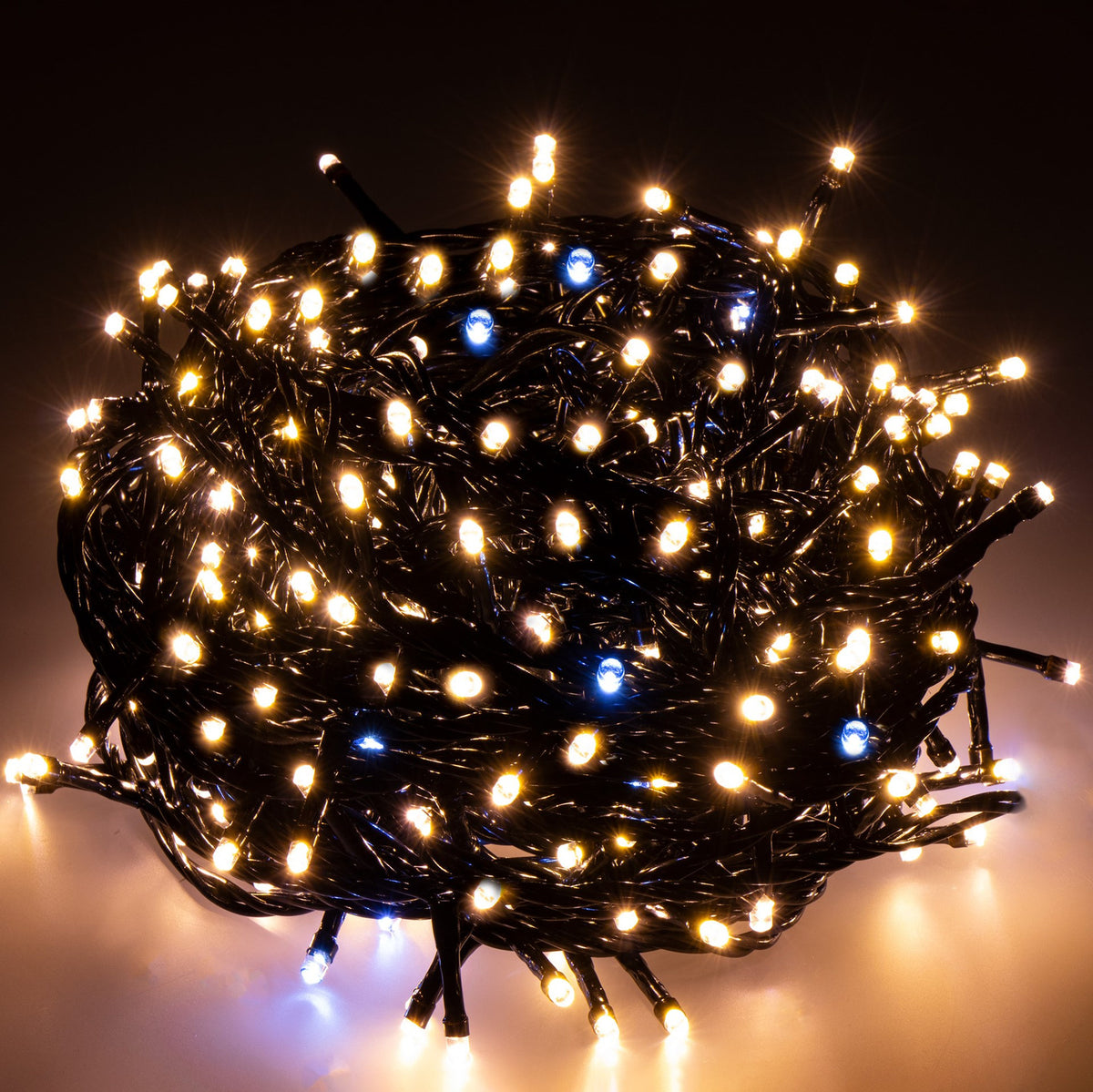 Ziemassvētku LED virtene Springos CL0544 (500 LED), 27,5 m, silti balta ar auksti baltu FLASH efektu