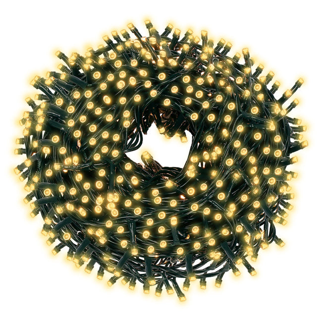 Ziemassvētku LED virtene Springos CL0546 ar pulti (750 LED), 40 m, silti balta, 8 režīmi, CL0546