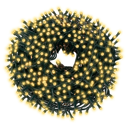 Новогодняя светодиодная гирлянда Springos CL0546 с пультом ДУ (750 LED), 40 м, тёплый белый, 8 режимов, IP44, CL0546