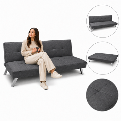 Izvelkams dīvāns FLEX SOF04GRAF – Grafīta (167 cm)