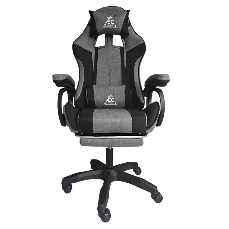 STRIKE Gaming chair with Footrest and Cushions, Grey KO40SZ