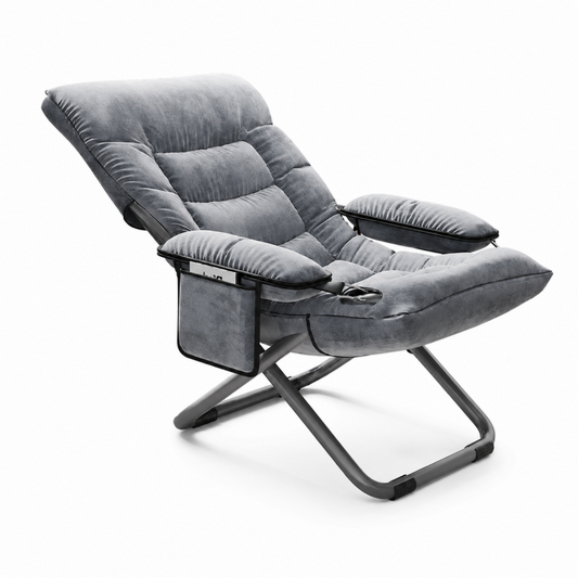 Folding camping and lounge chair